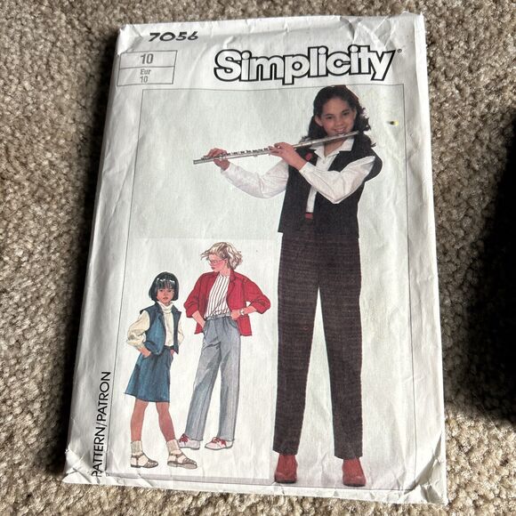 Lot Of 3 Vintage Sewing Patterns Women's Girls 80s 90s 2000s Y2K Simplicity - Picture 6 of 7